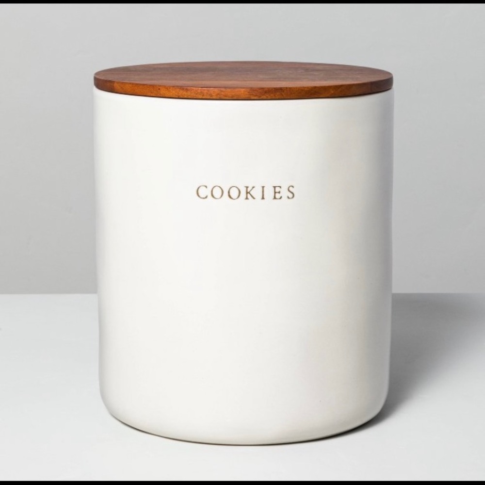 Hearth and Hand stoneware cookie jar with lid